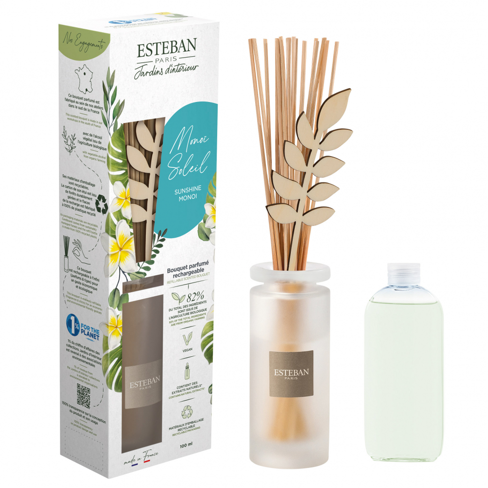 BOUQUET PARFUME DECORATIF MONOÏ SOLEIL-Esteban