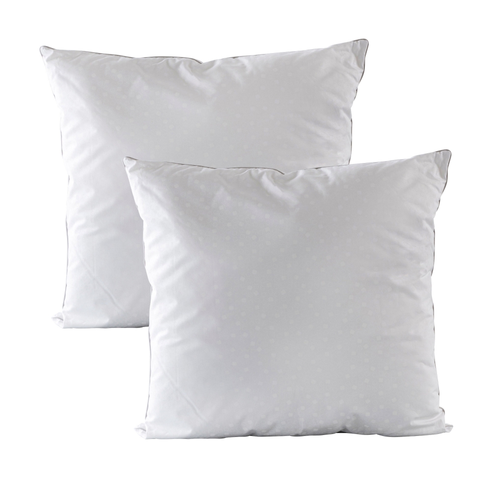 2 OREILLERS CARRES MOELLEUX SUPREME-Carré Blanc