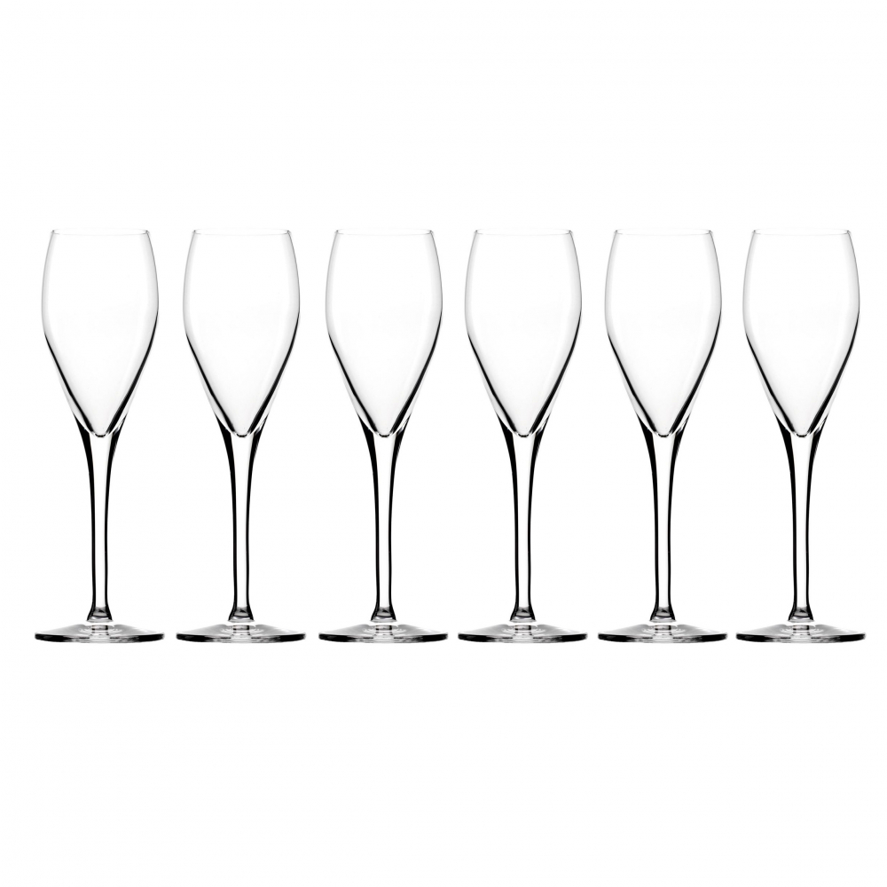 6 FLUTES A CHAMPAGNE ANYTIME-Guy Degrenne