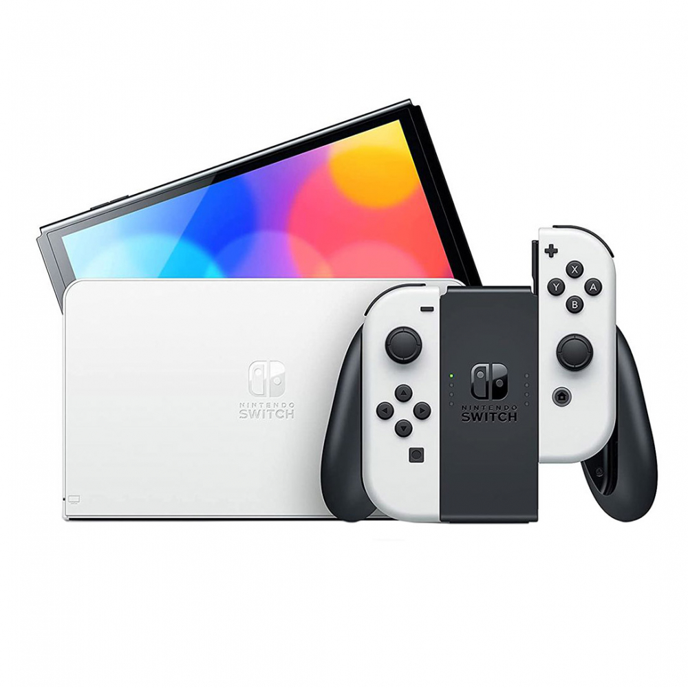CONSOLE SWITCH OLED JOY CON BLANCS-Nintendo