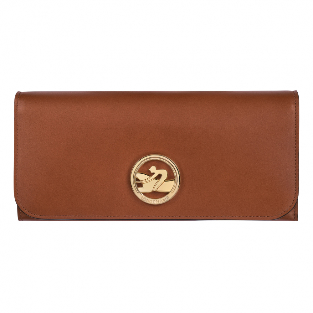 PORTEFEUILLE A RABAT BOX-TROT COGNAC-Longchamp