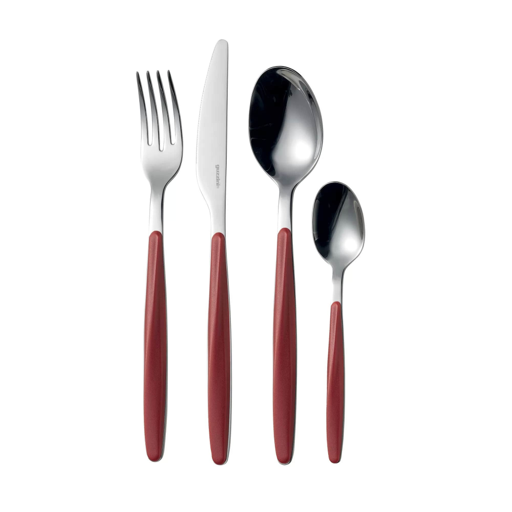 MENAGERE 24 PIECES MY FUSION ROUGE-Guzzini