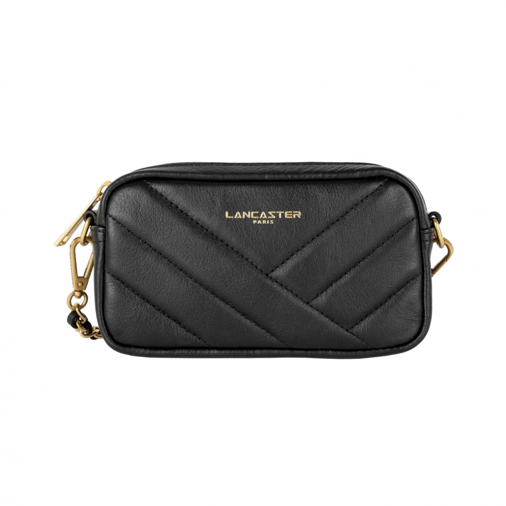 PETIT SAC SOFT MATELASSEE NOIR-Lancaster