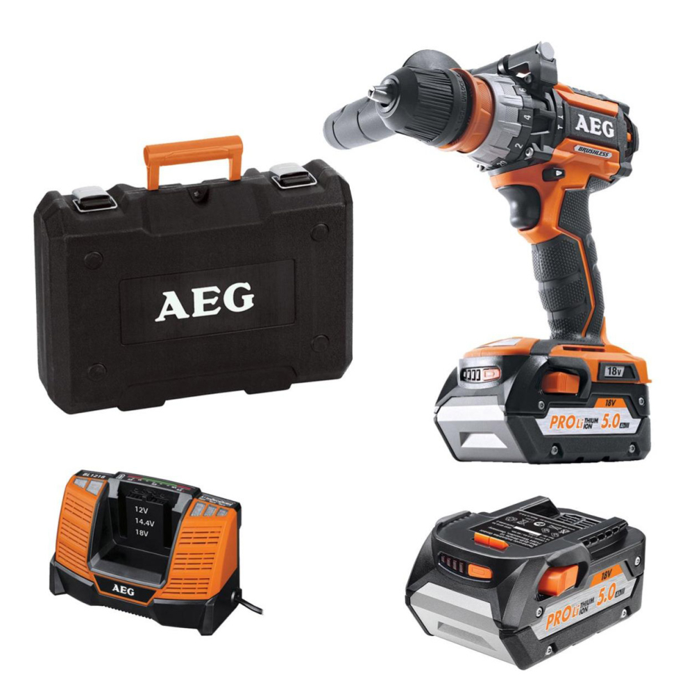 PERCEUSE VISSEUSE PERCUSION 18V BRUSHLESS + 2 BATTERIES-Aeg
