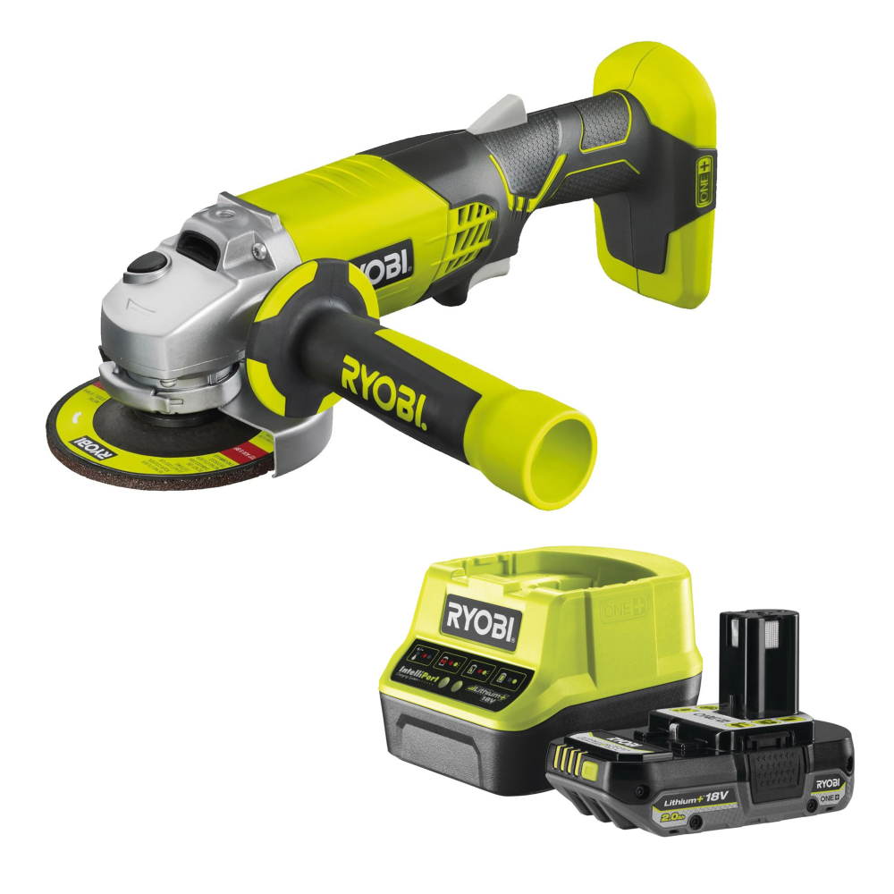 MEULEUSE D’ANGLE ET BATTERIE-Ryobi