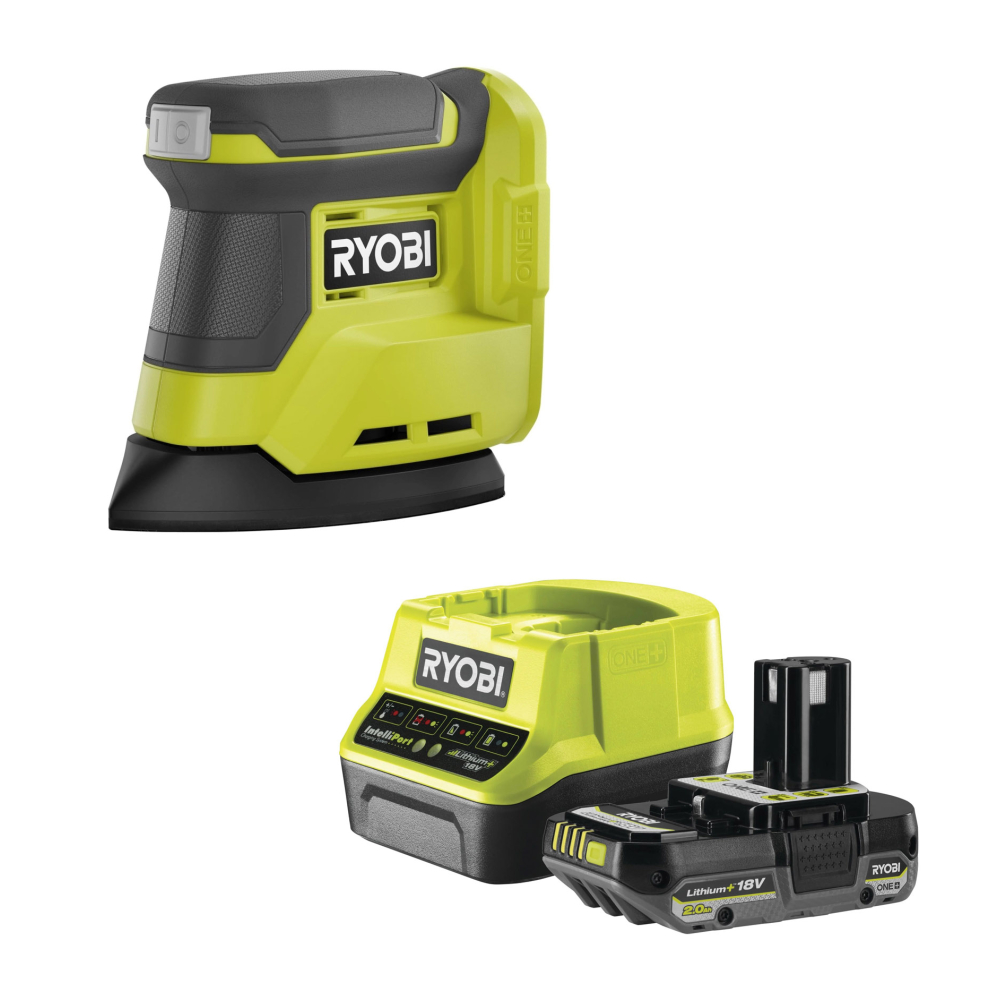 PONCEUSE TRIANGULAIRE ET BATTERIE-Ryobi