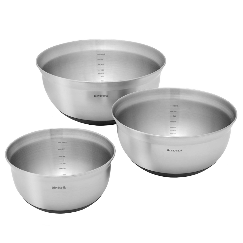 SET DE 3 BOLS MIXEURS INOX-Brabantia