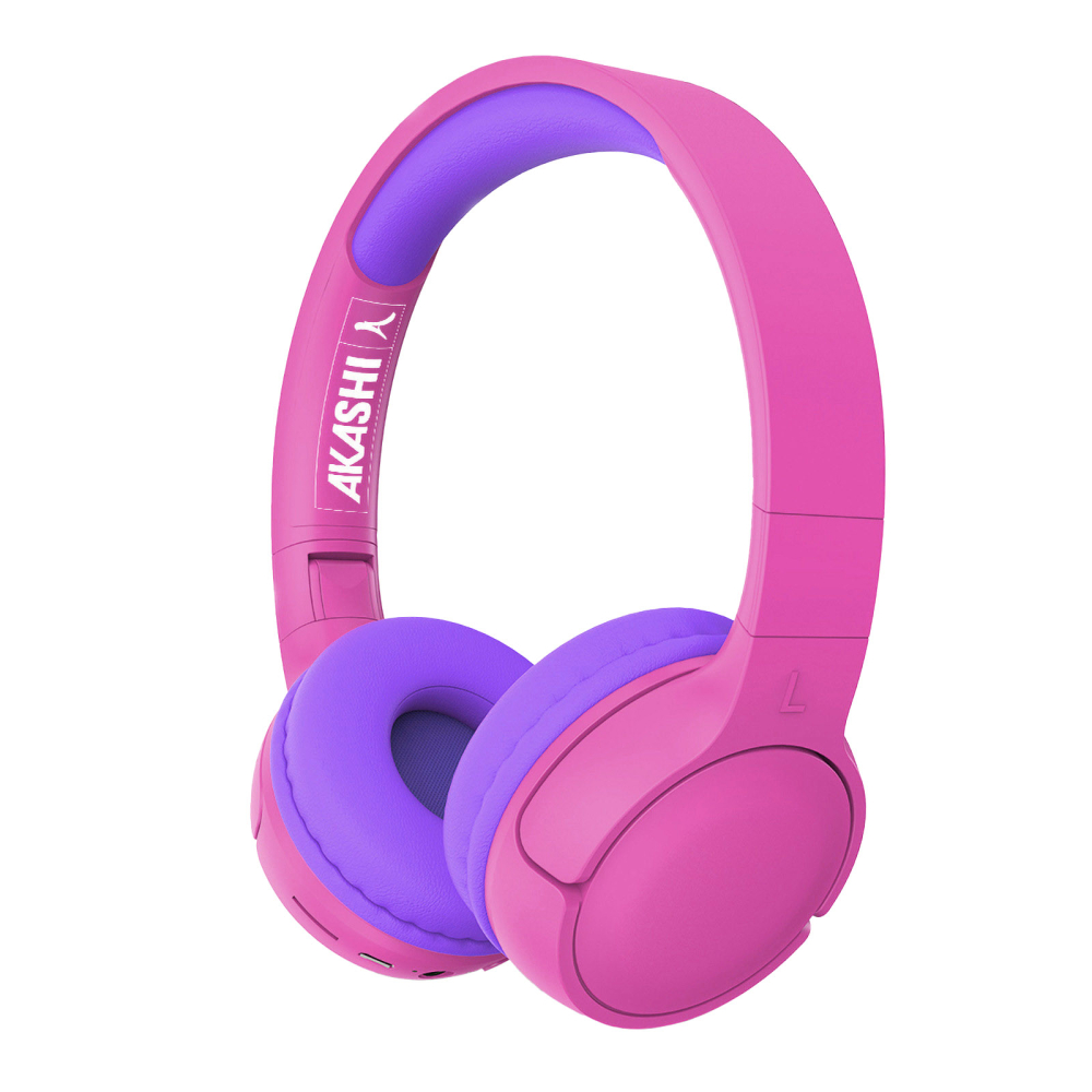 CASQUE ENFANT SANS FIL ROSE-Akashi
