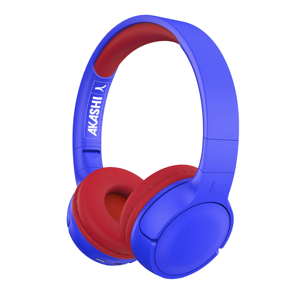 CASQUE ENFANT SANS FIL BLEU-Akashi