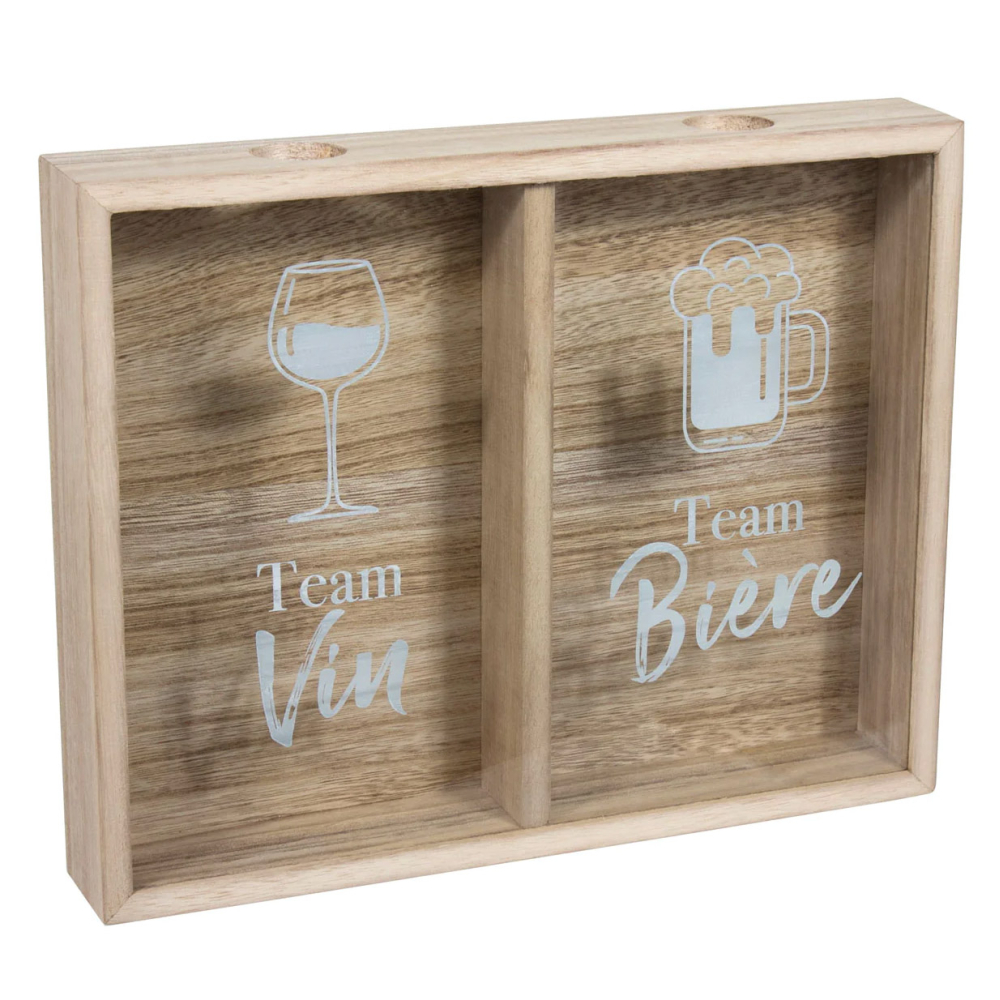 CADRE BOUCHON ADDICT BIERE ET VIN-La Chaise Longue