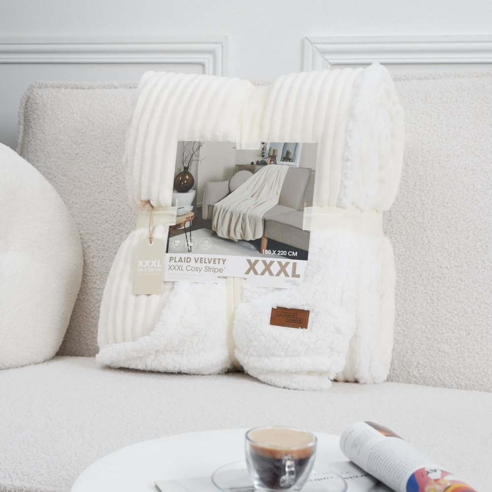 PLAID VELOURS GROSSES COTE-La Chaise Longue