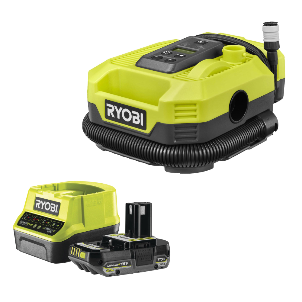 COMPRESSEUR GONFLEUR 18V ET BATTERIE-Ryobi