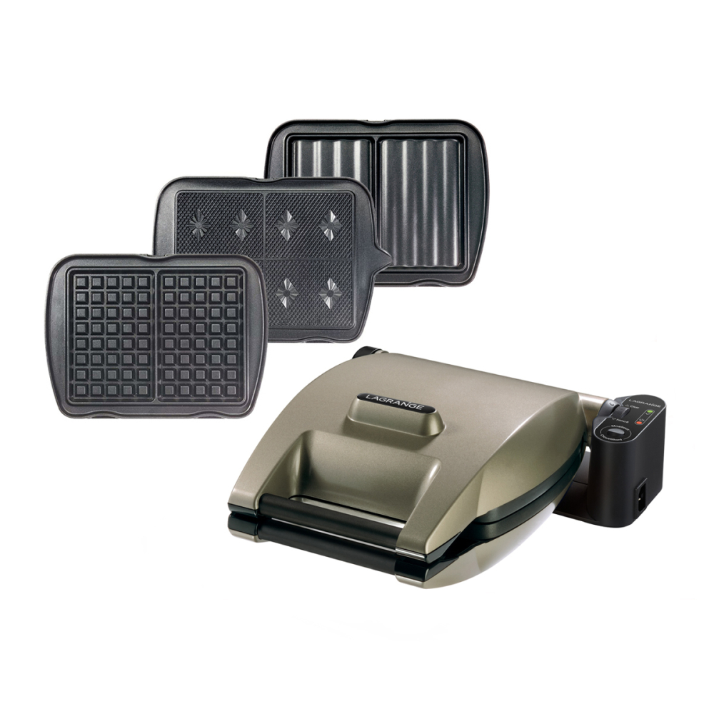 GAUFRIER CROQUE MONSIEUR PREMIUM TAUPE-Lagrange