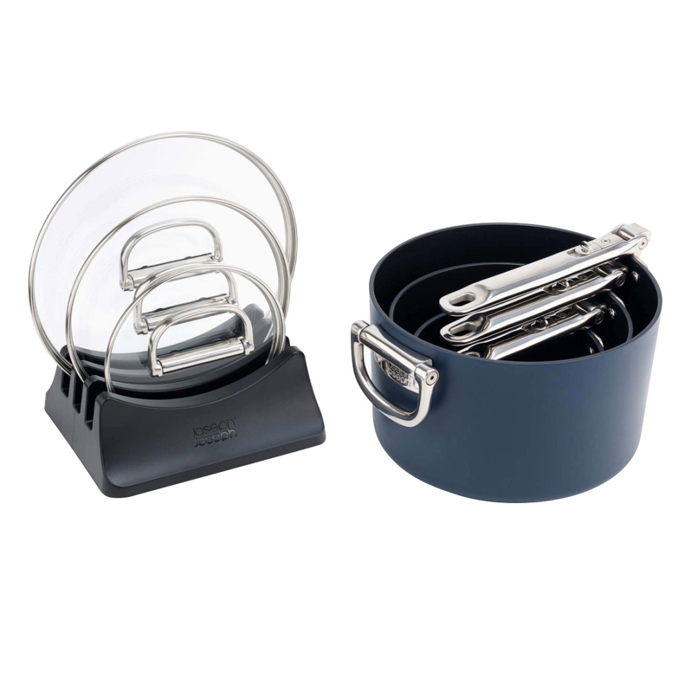 ENSEMBLE DE CASSEROLES SPACE POIGNEES PLIANTES-Joseph Joseph